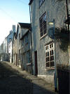 A view looking up cobbled Hocker Hill Street - click for larger image