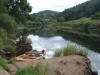 Photograph of the Wye at Redbrook looking south