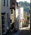 A View down Hocker Hill Street with The Five Alls public house at the bottom - click for a larger image