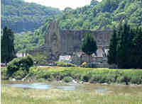 Tintern Abbey from across the river Wye - click for larger image