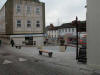 click for another, larger, photograph of Bank Square and Chepstow's Statue