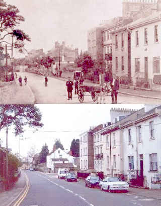 Welsh Street Chepstow looking towards town