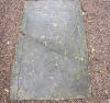 Photograph of a gravestone at St James' Church Lancaut