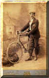 Alfred James Parkhouse with bicycle (pre 1914) - click for larger image