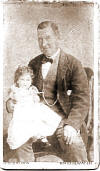 Charles Parkhouse with daughter Eva which dates the photograph to about 1887 - click for larger image