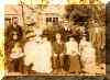 Eva Parkhouse's wedding photo taken in front of Rose Cottage - click for larger image
