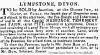 Extract from Trewman's Exeter Flying Post dated 5 November 1829 advertising the auction of John Bass's Pitt Farm Lympstone.