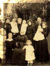 Sarah Parkhouse as a widow with some of her family, c1906 - click for larger image
